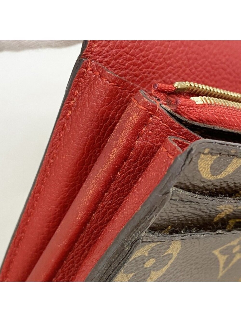 Louis Vuitton Wallet Monogram Portefeuille Pallas Brown Cerise - Picture 6 of 10